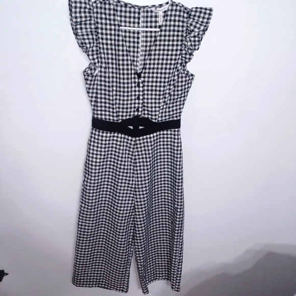 Black and White- Checkered - 1- Piece Romper - W Sz 4 - Picture 10 of 11